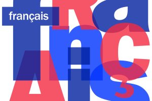 Mosaïque de Lettres "FRANCAIS" (langues traduction français)